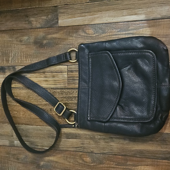 Fossil Women's Black Buttery Soft Quality Leather Crossbody‎ Bag. - Picture 6 of 12